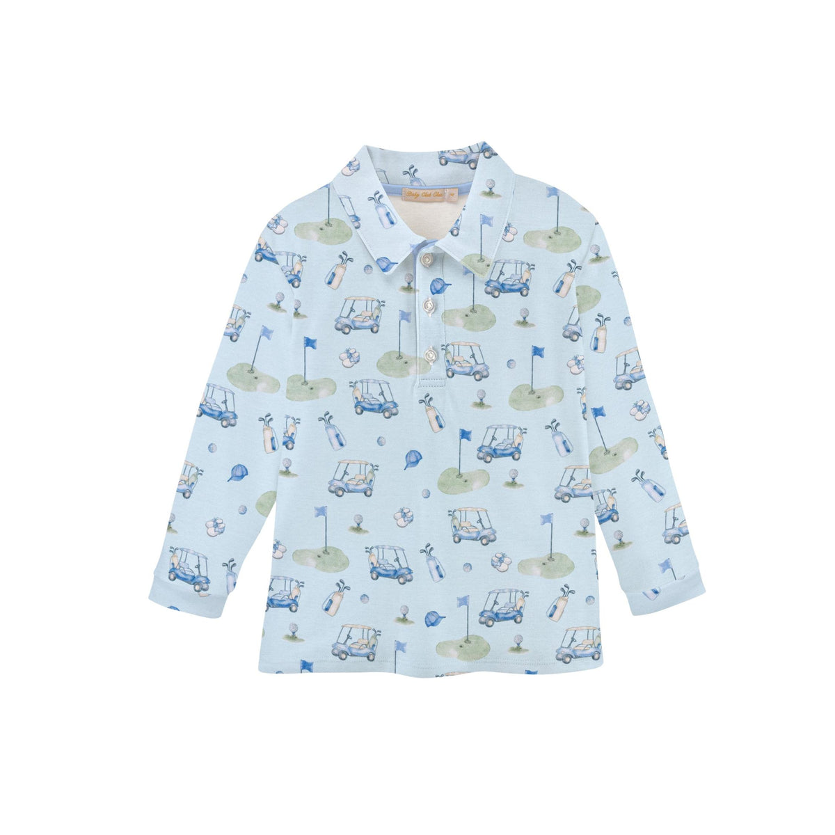 Tee Champs Pima Long Sleeve Collared Shirt