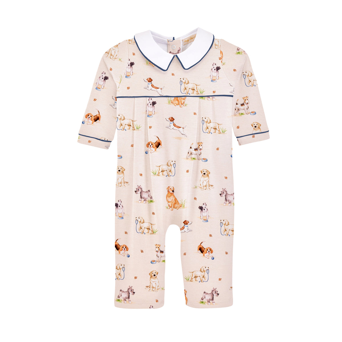 Dog Days Romper with Point Collar