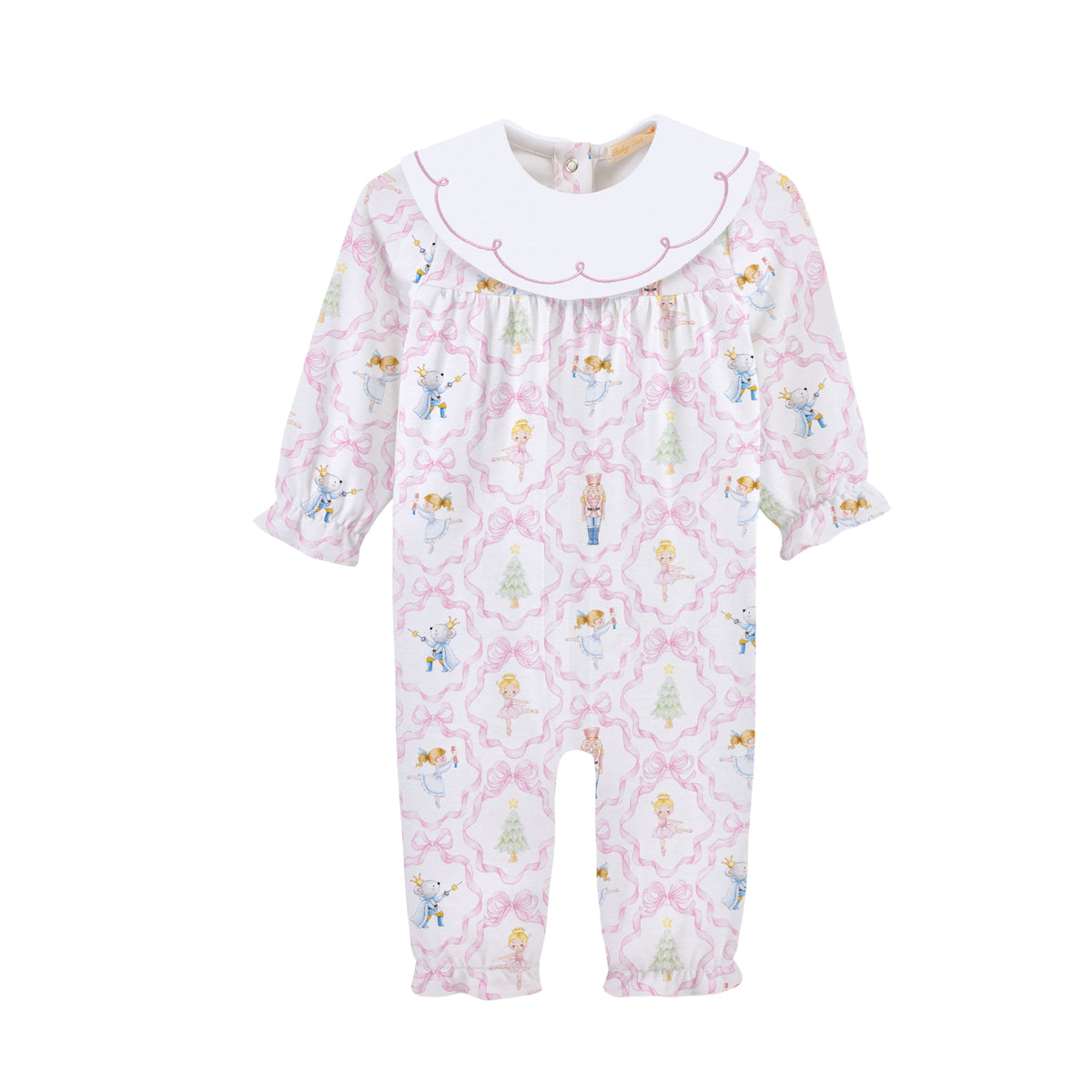 Nutcracker Dreams Romper with Bib Collar