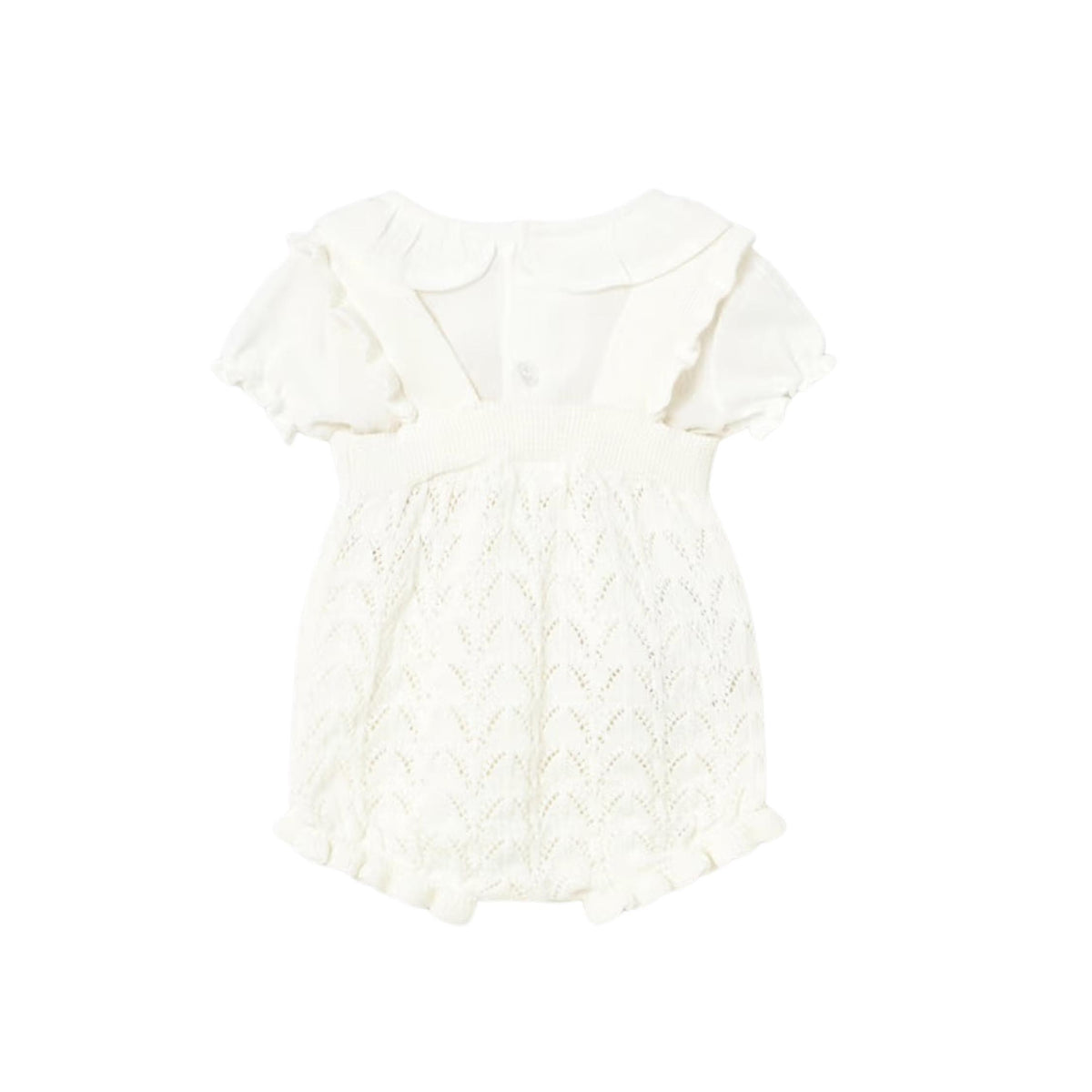 Baby Girl Knit Romper and Blouse Set