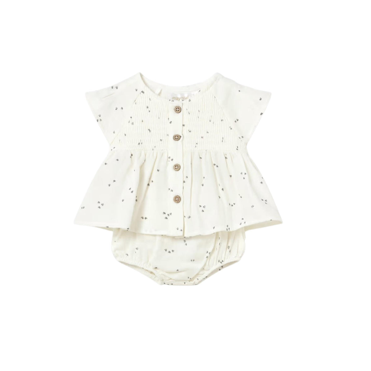 Baby Girl Tiny Hearts Dress with Bloomer