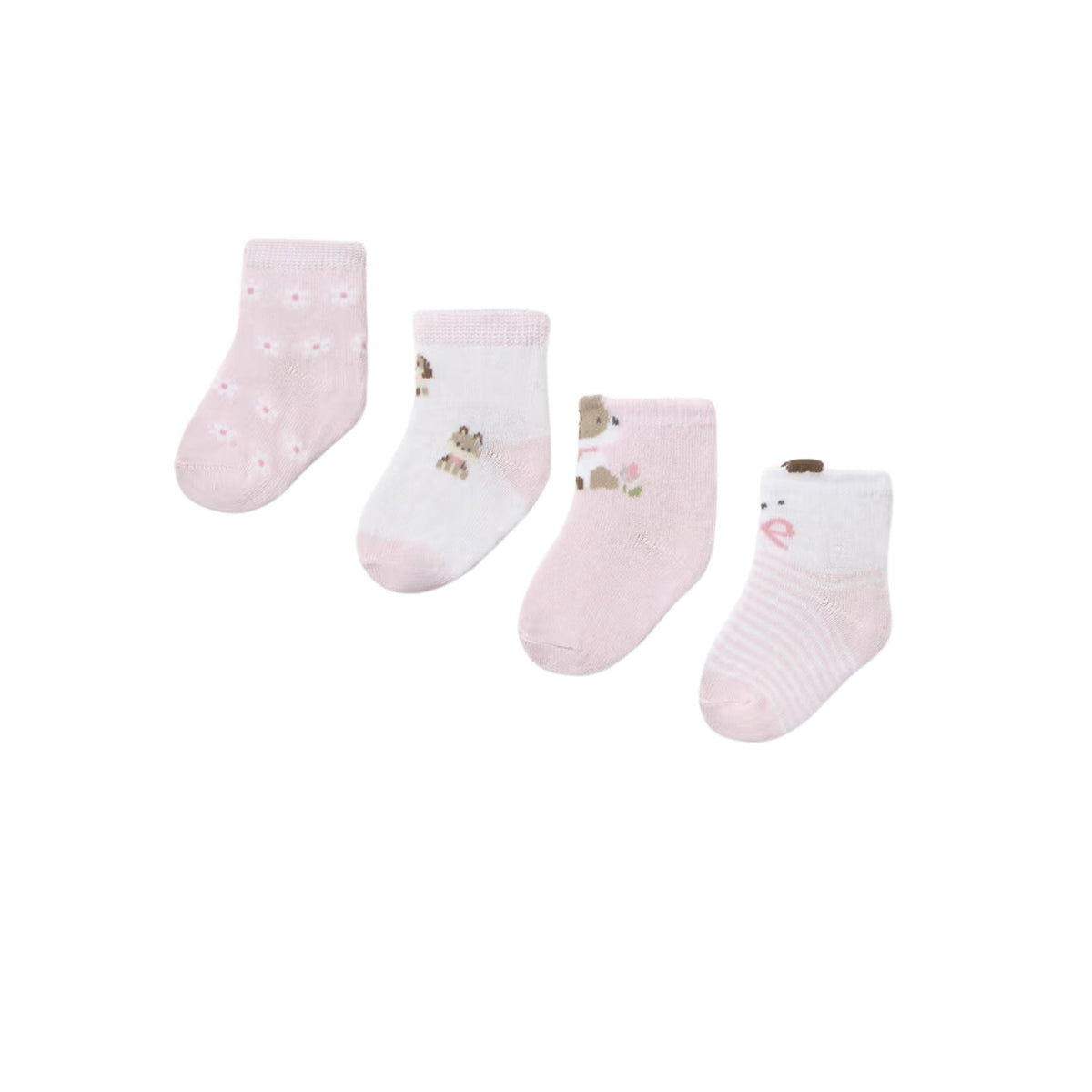 Baby Girl Ankle Socks - 4 Pack