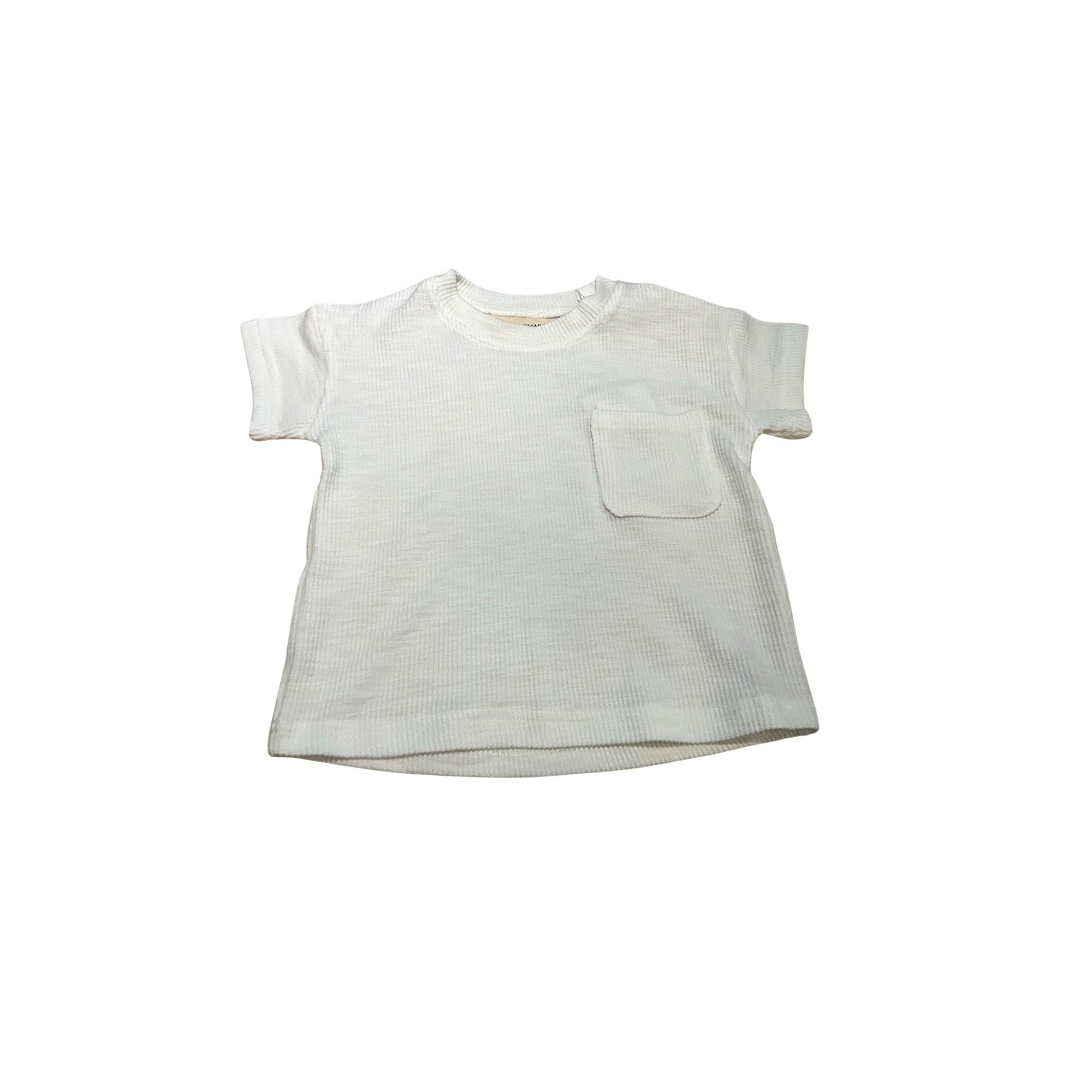 White Pocket Cotton T-Shirt