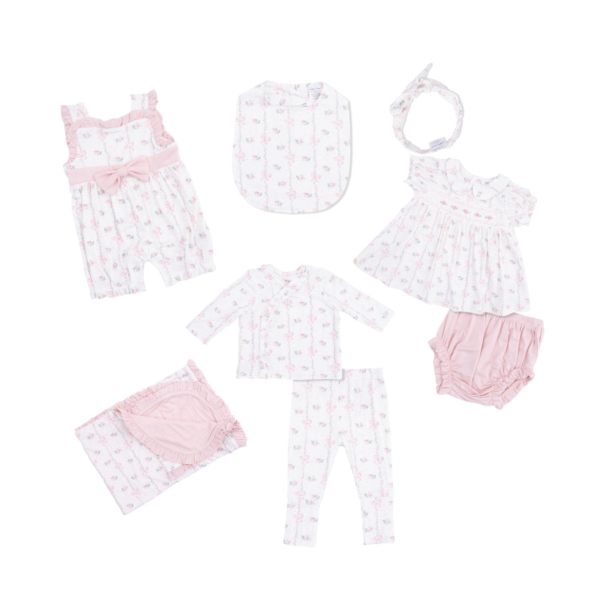 Dainty Buds &amp; Bows Ruffle Blanket