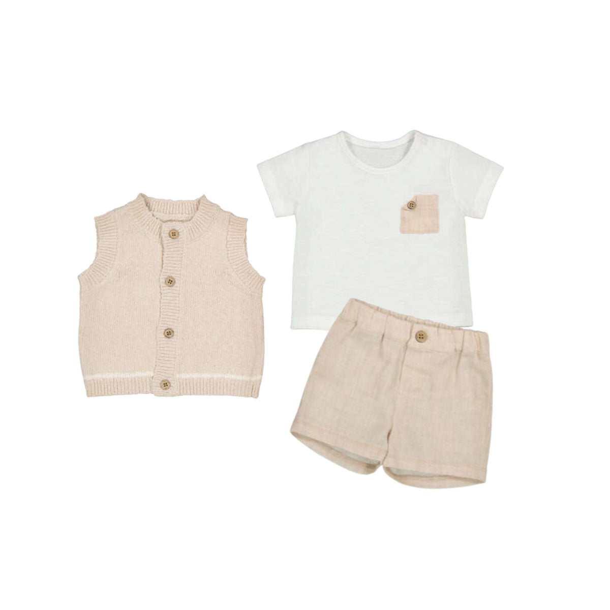 Baby Boy Vest and Short 2-Piece Set
