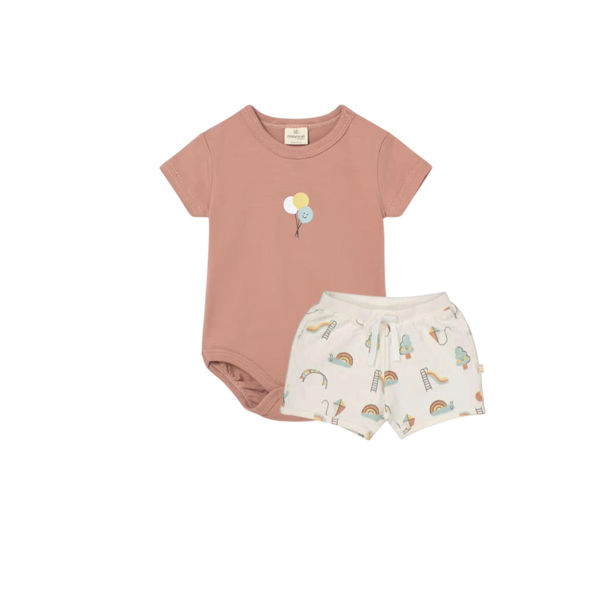 Baby Boy Summer Fun Graphic Short and Bodysuit Set