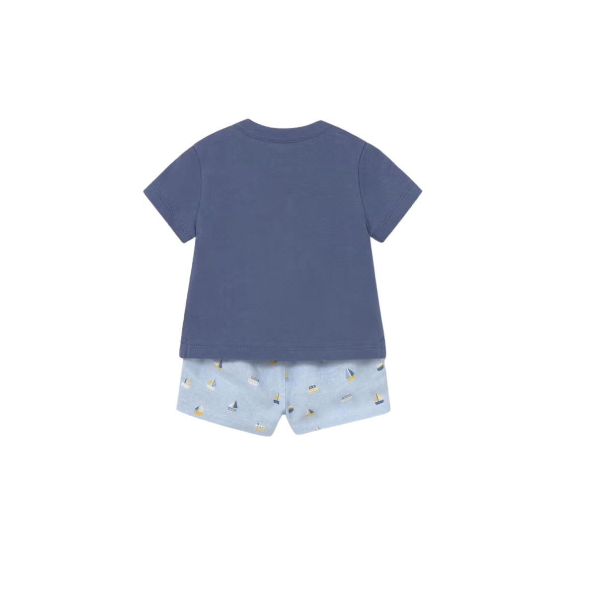 Baby Boy Sailboat Print Shorts and Polo Shirt Set