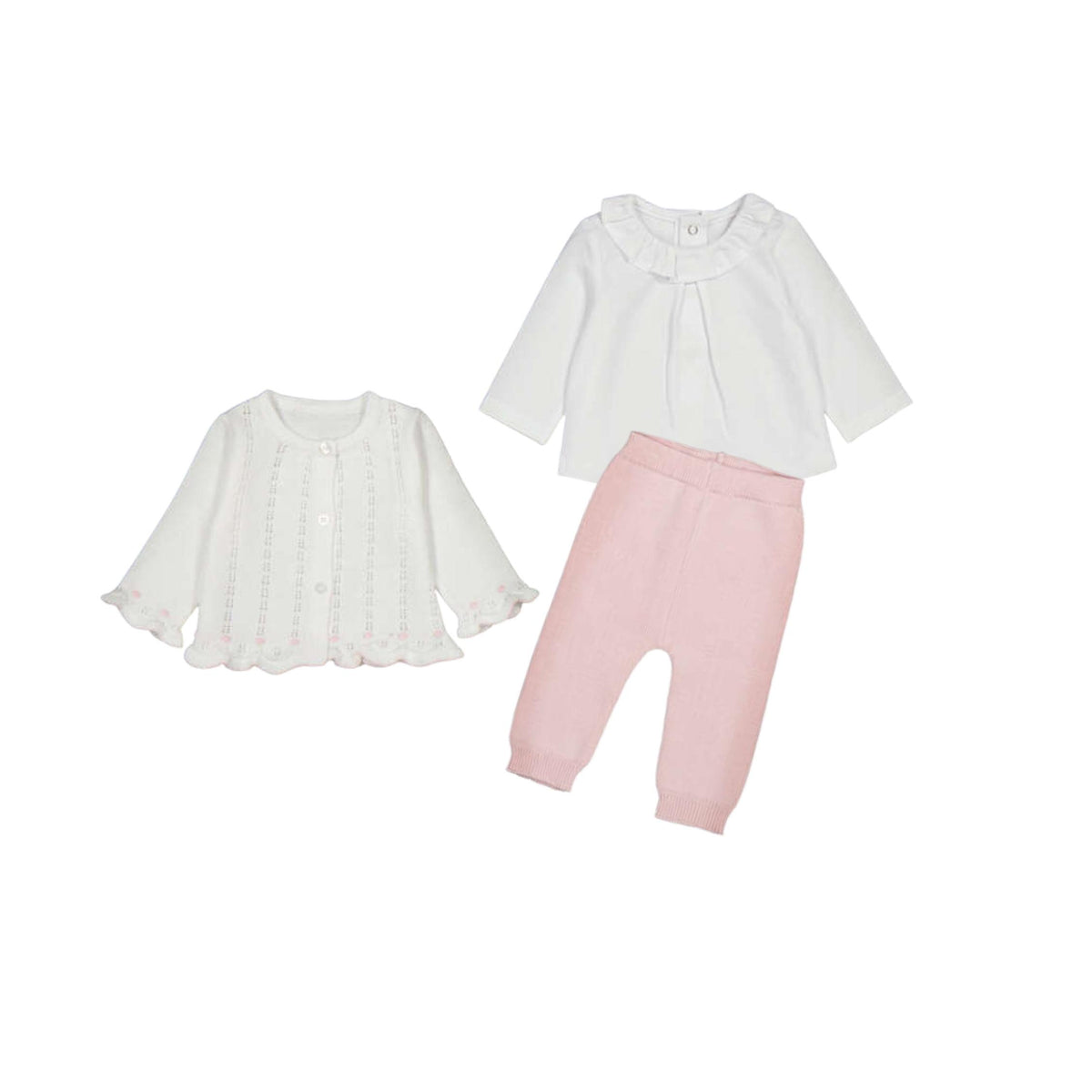 Baby Girl 3 -Piece Knit Set