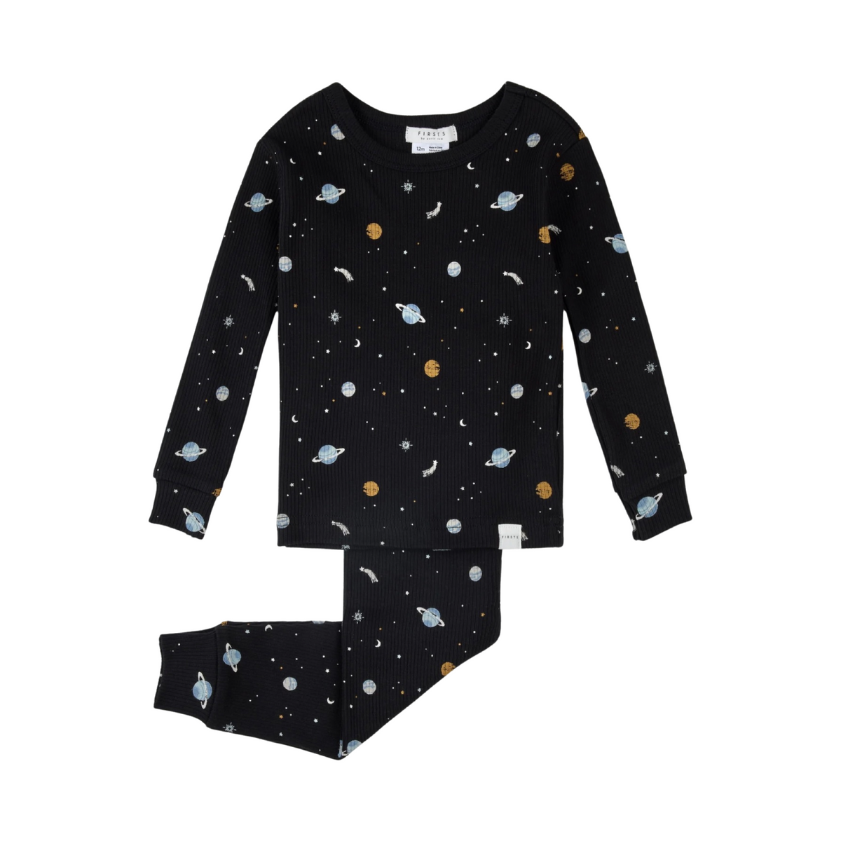 Galaxy Print Long Sleeve Pajama Set