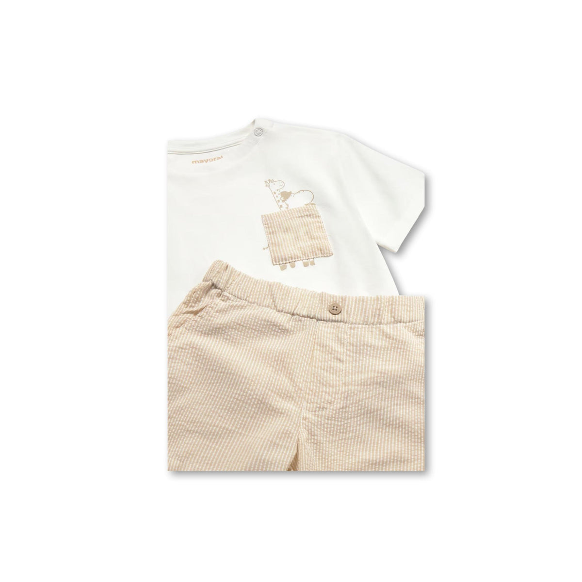 Layette Baby Boy Pinstripe Bermuda Short Set