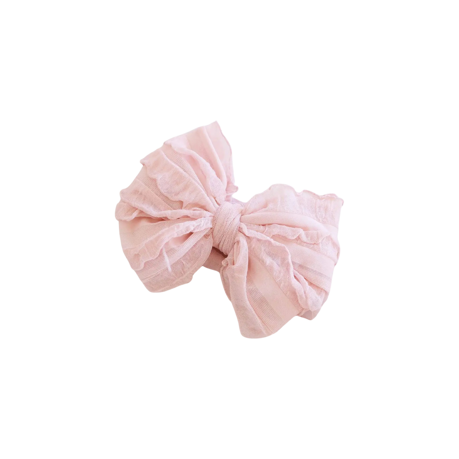 Large Ruffle Knit Bow