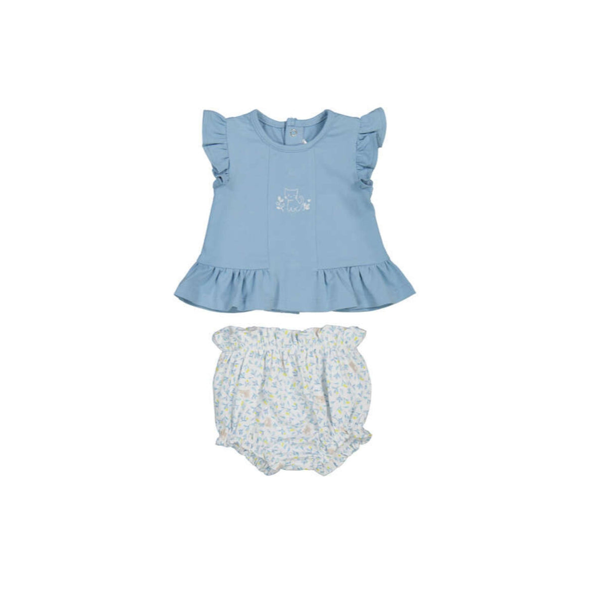 Baby Girl Blue Knit 2-Piece Set