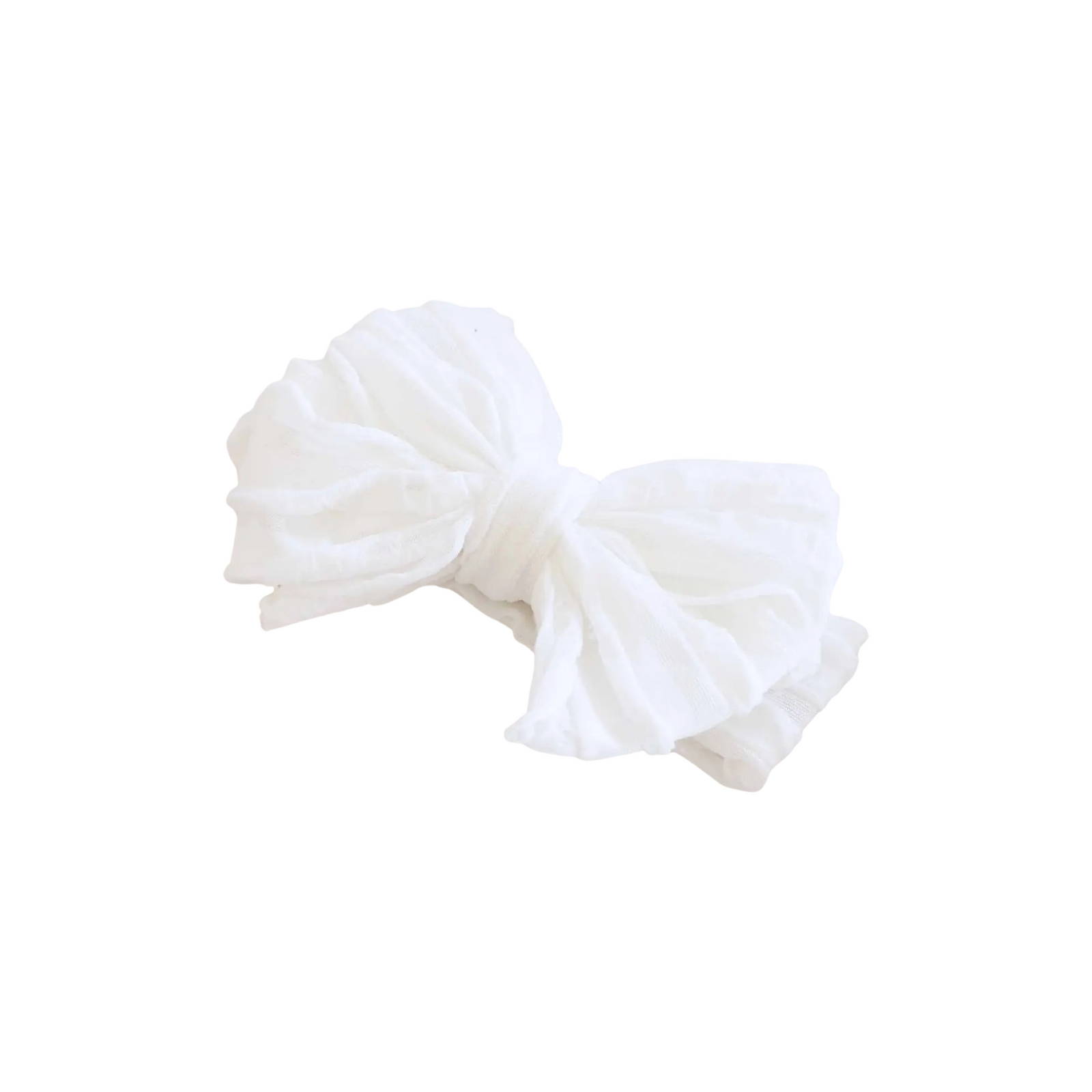 Large Ruffle Knit Bow
