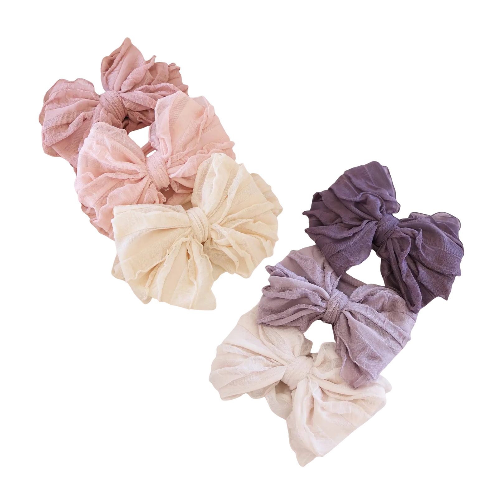 Large Ruffle Knit Bow