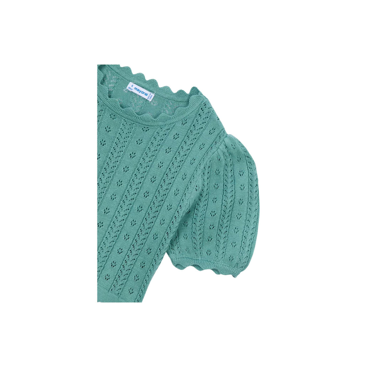 Girls’ Lace Pattern Knit Shirt