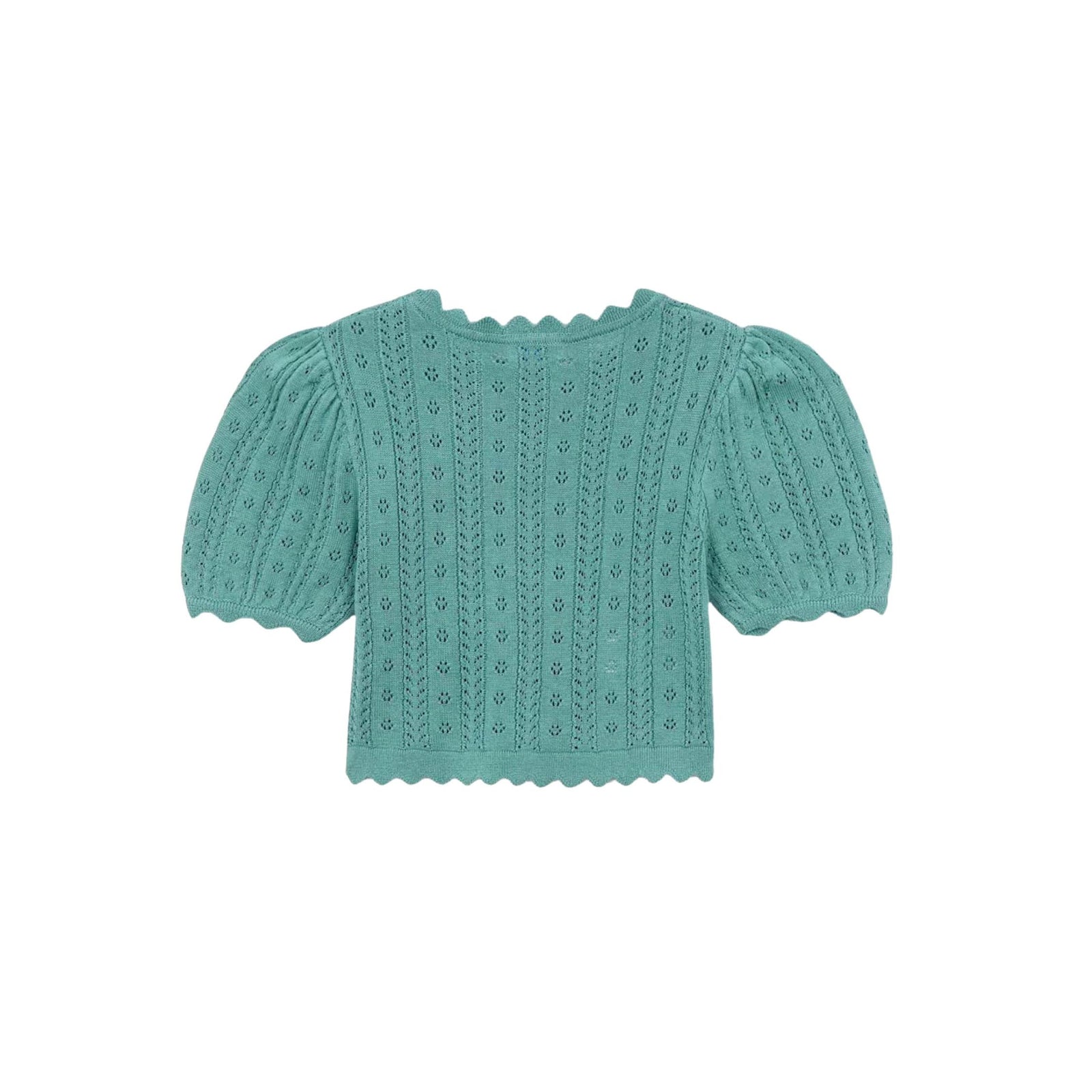 Girls’ Lace Pattern Knit Shirt