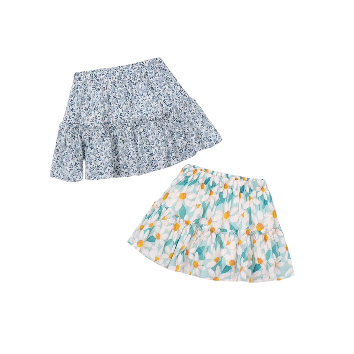 Girls’ Floral Print Ruffle Skirts
