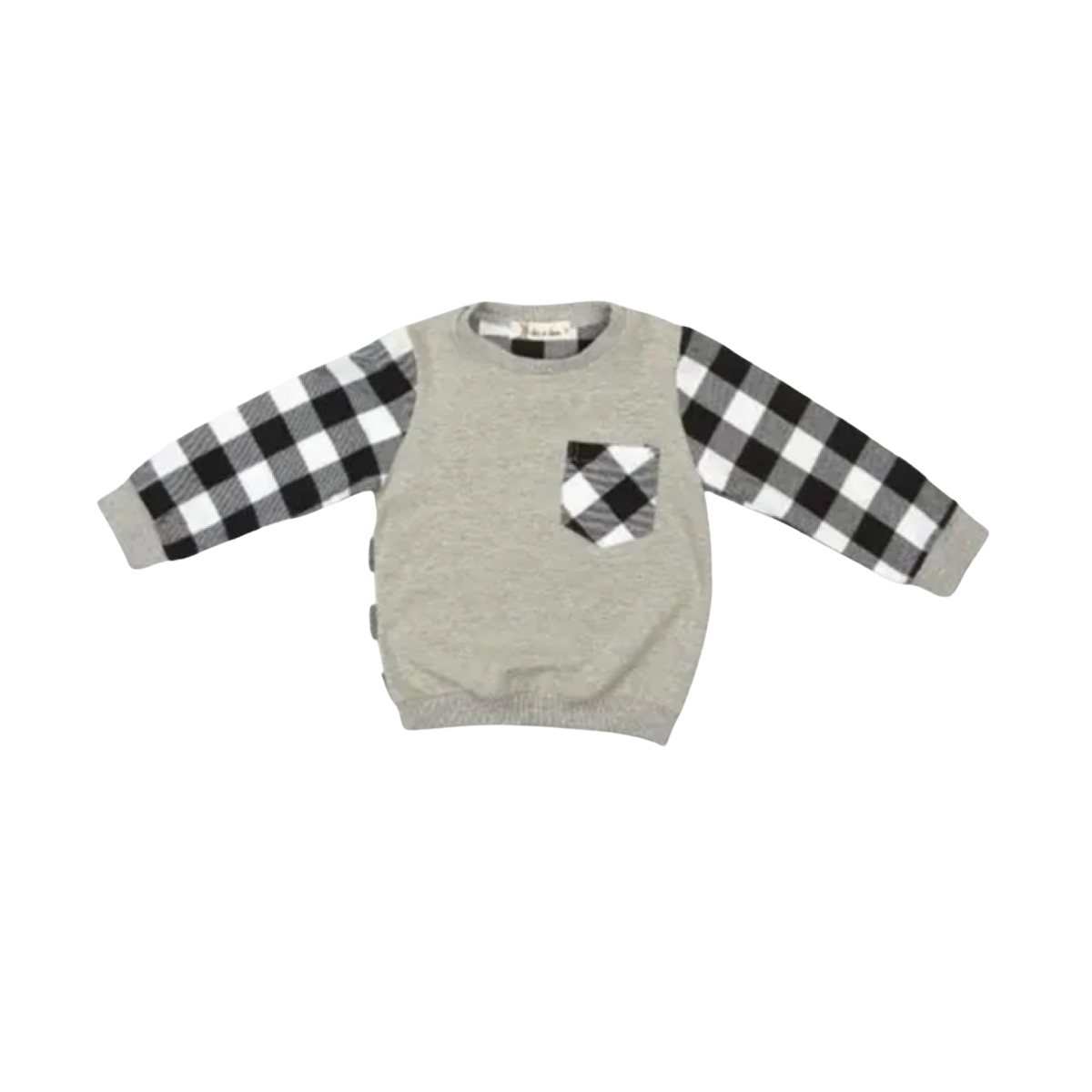 Mixed Panel Checkered Boys’ Shirt