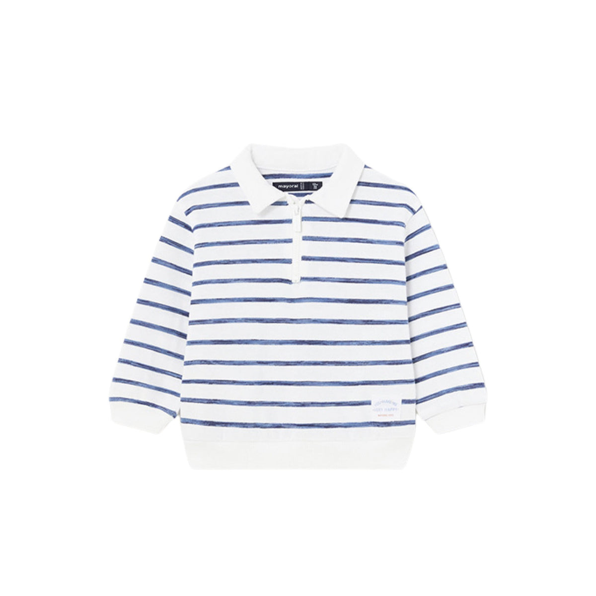 Stripe Polo Collar Shirt