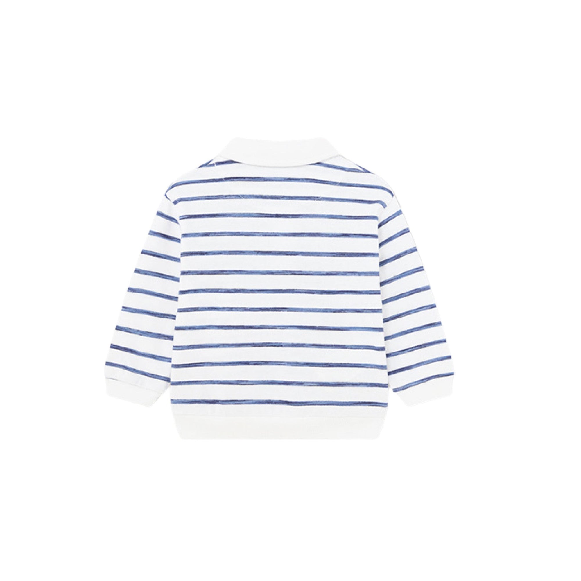 Stripe Polo Collar Shirt