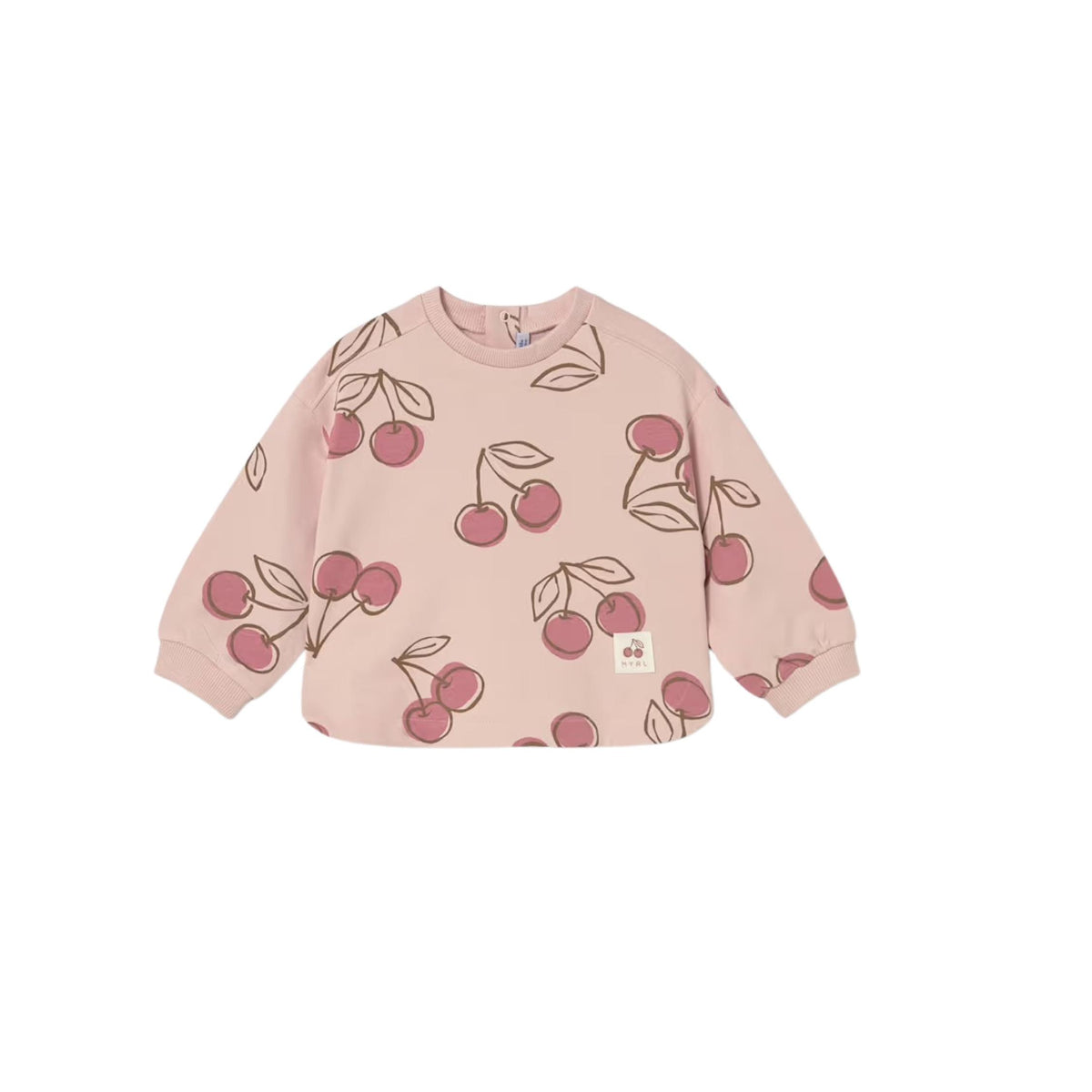 Girls’ Cherry Print Sweatshirt