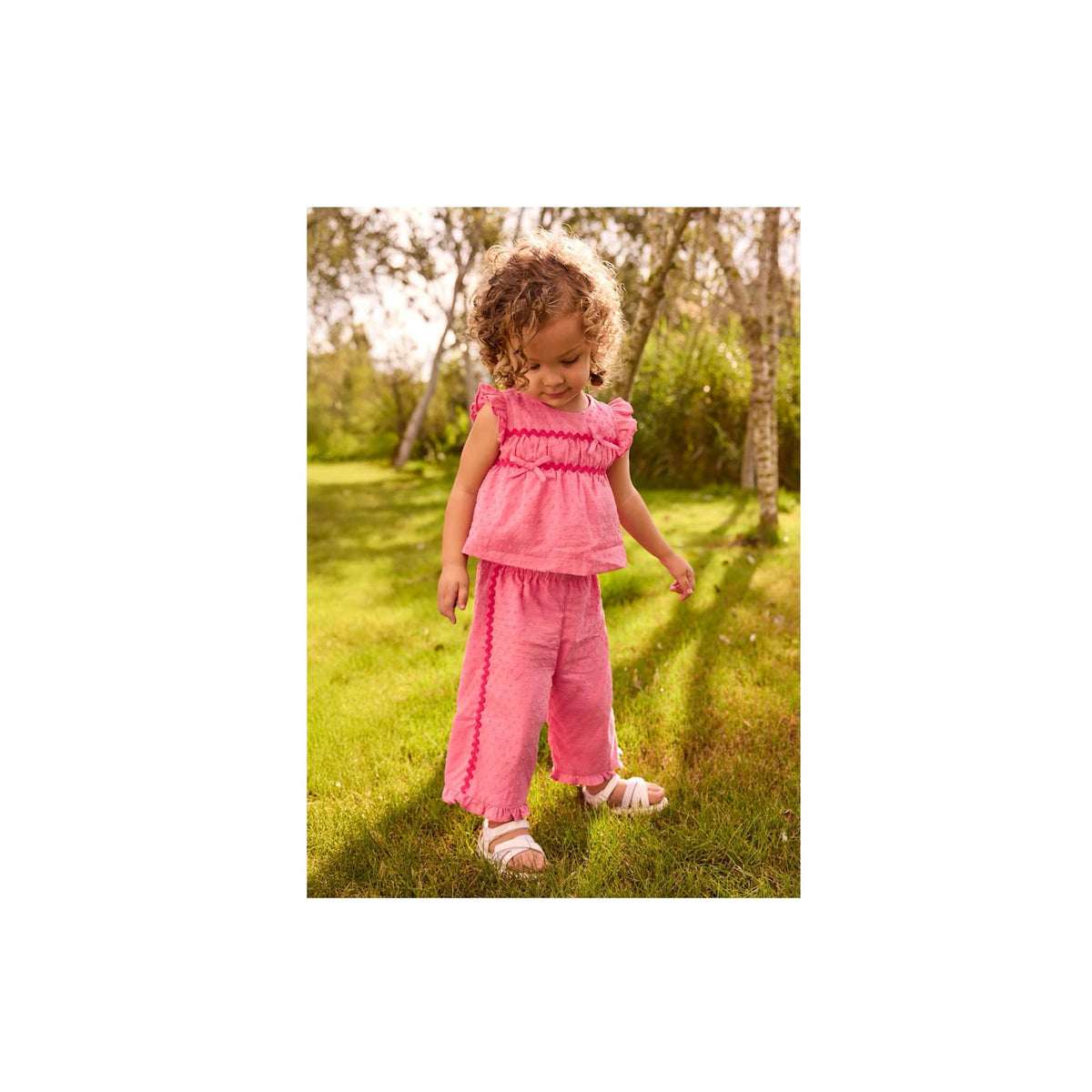 Baby Girl Ric-Rac Top and Pant Set