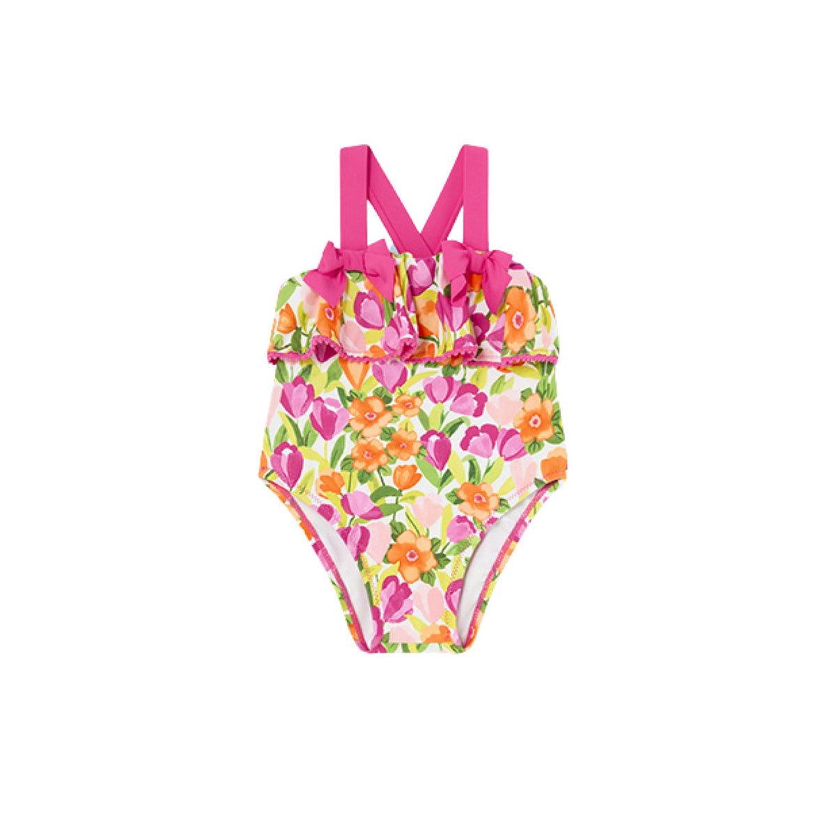 Magenta Floral Swimsuit