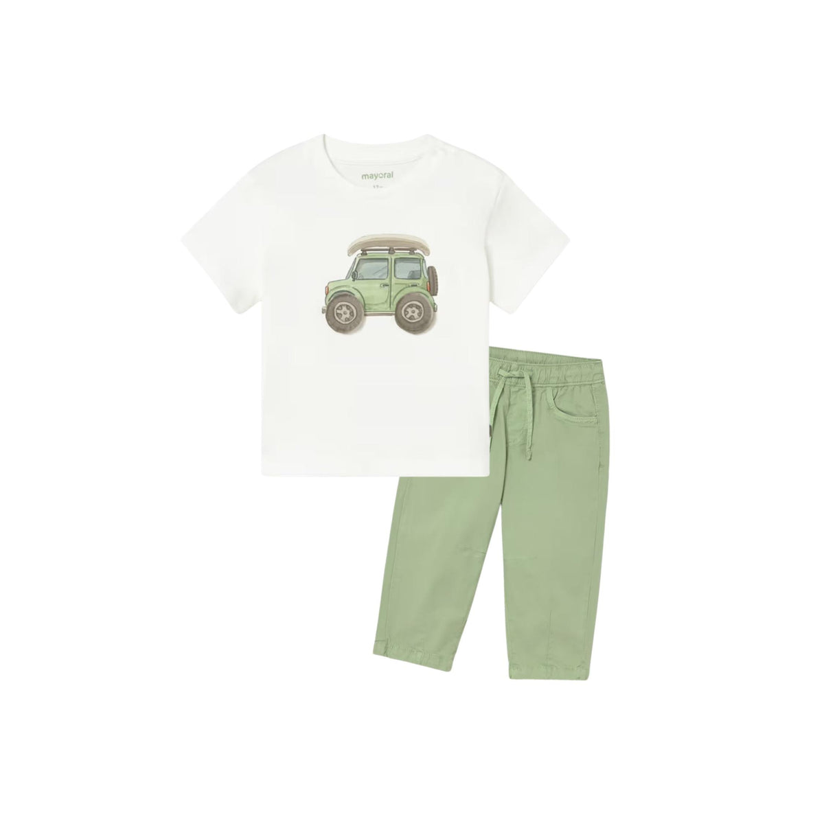 Baby Boy Sage Poplin Pants