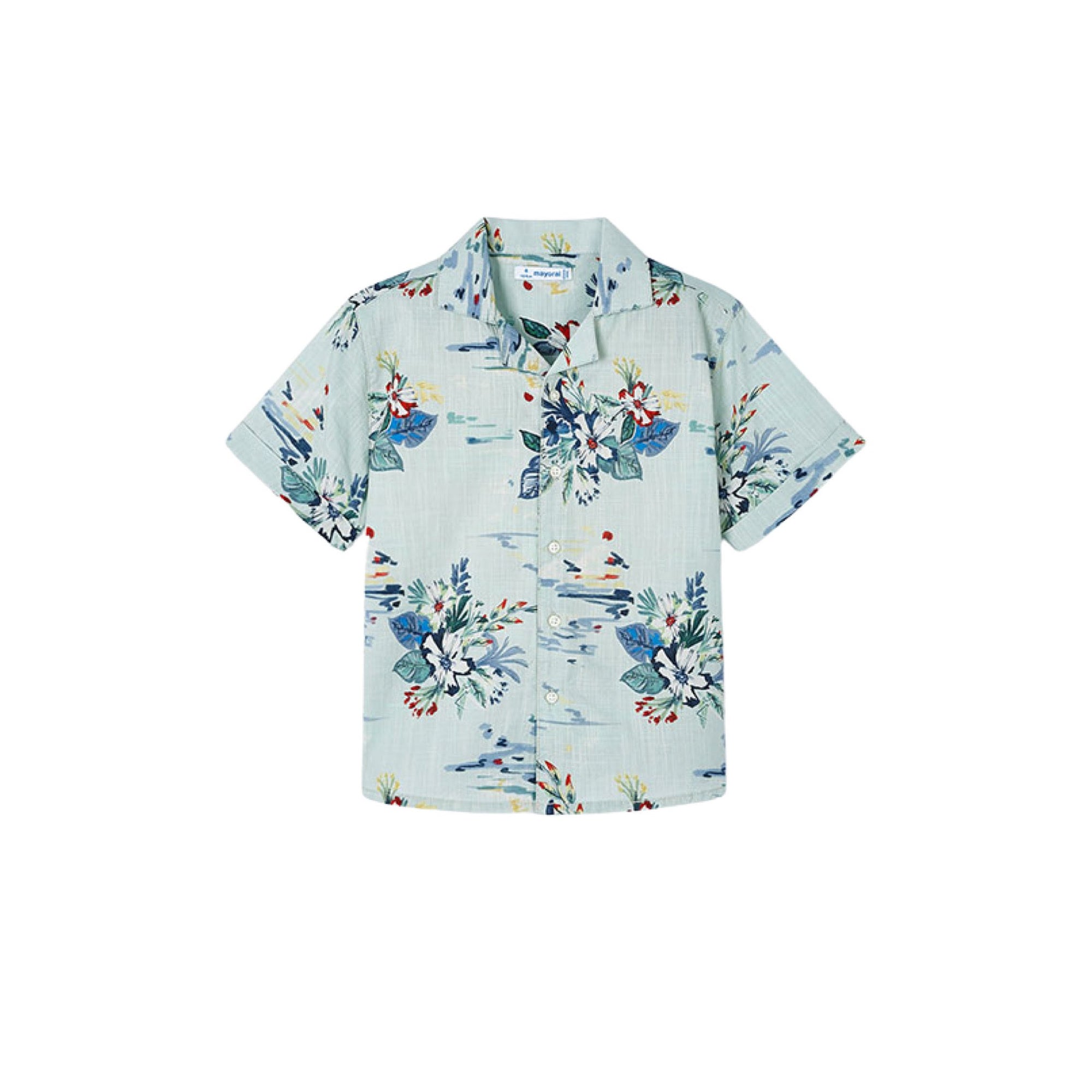 Tropics Print Button-down Shirt