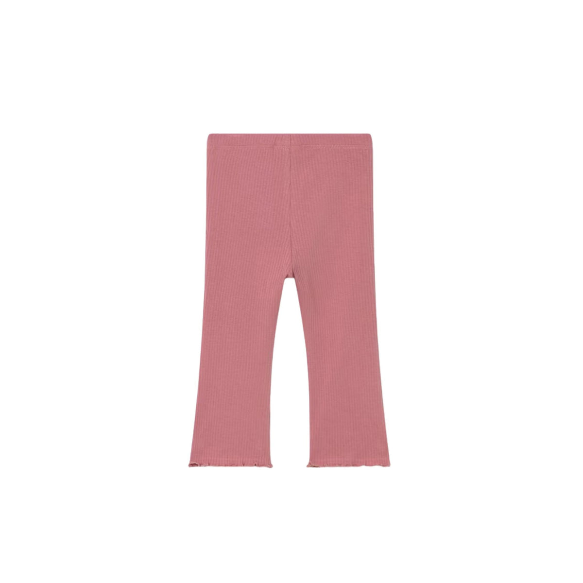 Baby Girl Blush Ribbed Flare Legging