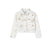 White Denim Floral Print Jacket