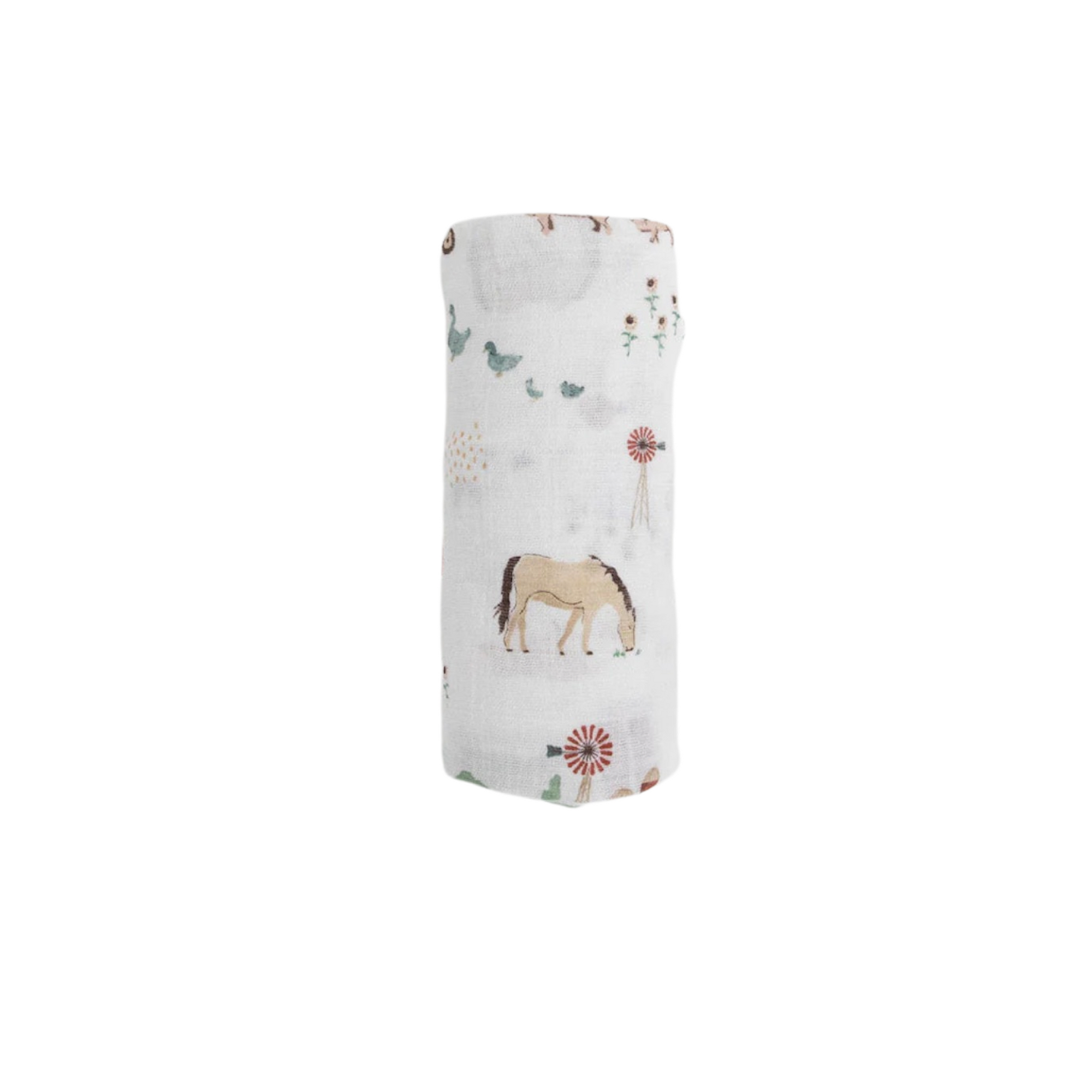 Farmyard Cotton Muslin Swaddle