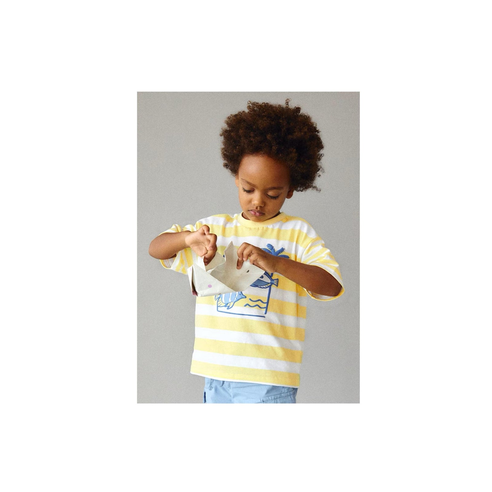 Boys’ Sea Graphic Striped T-Shirt