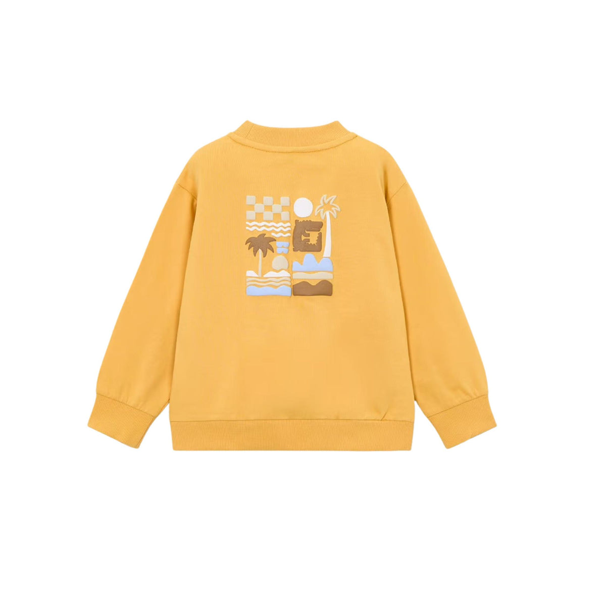 Boys’ Yellow Beach Graphic Sweatshirt