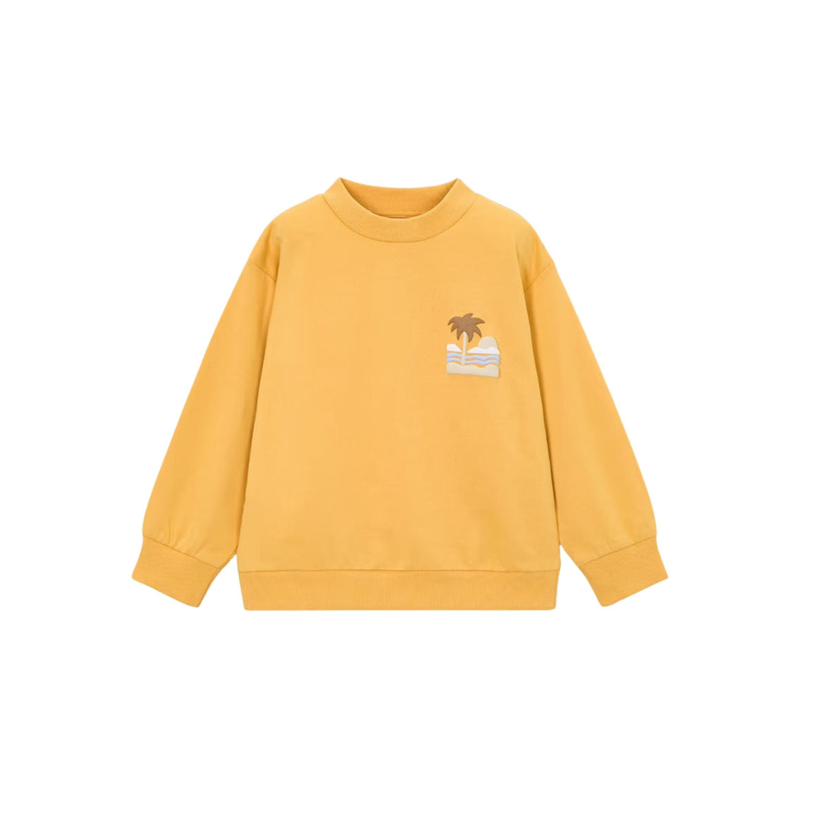 Boys’ Yellow Beach Graphic Sweatshirt