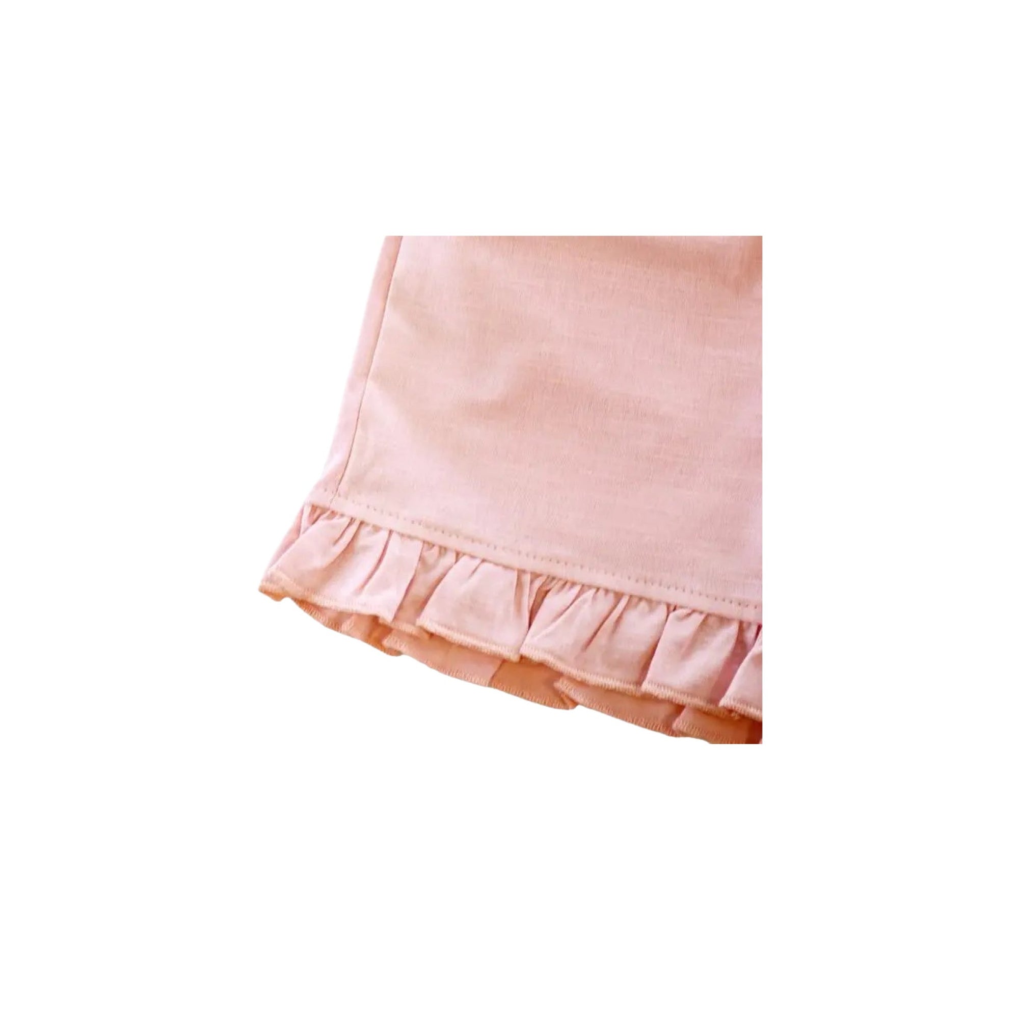 Pink Ruffle Hem Girls’ Short