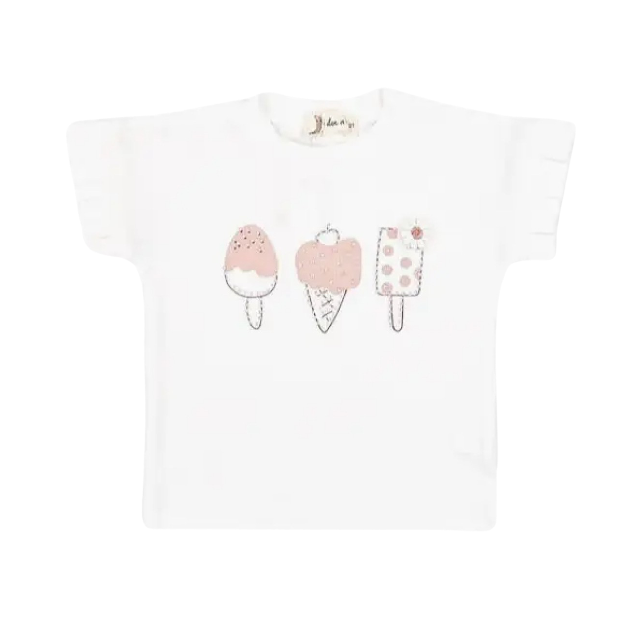 Ice Cream Motif Girls’ Tee Shirt