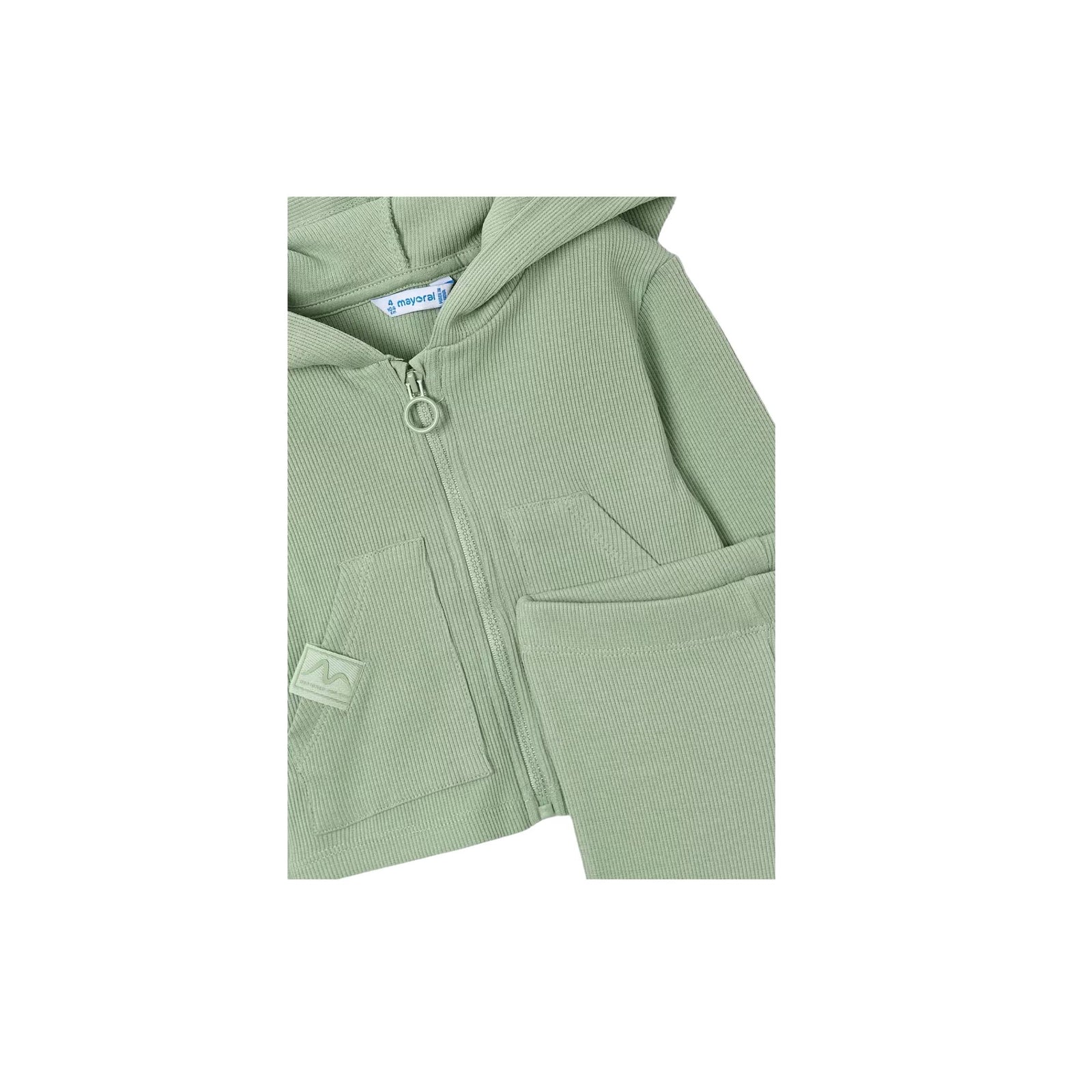 Girls’ Sage Ribbed Flare Tracksuit