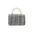 Floral Charms Houndstooth Tweed Purse