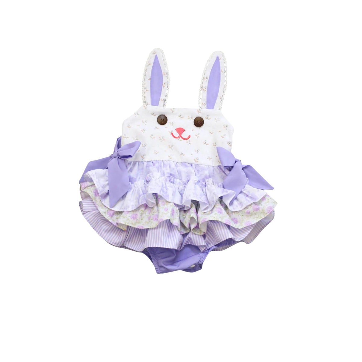 Baby Girl Bunny Face Lily Romper