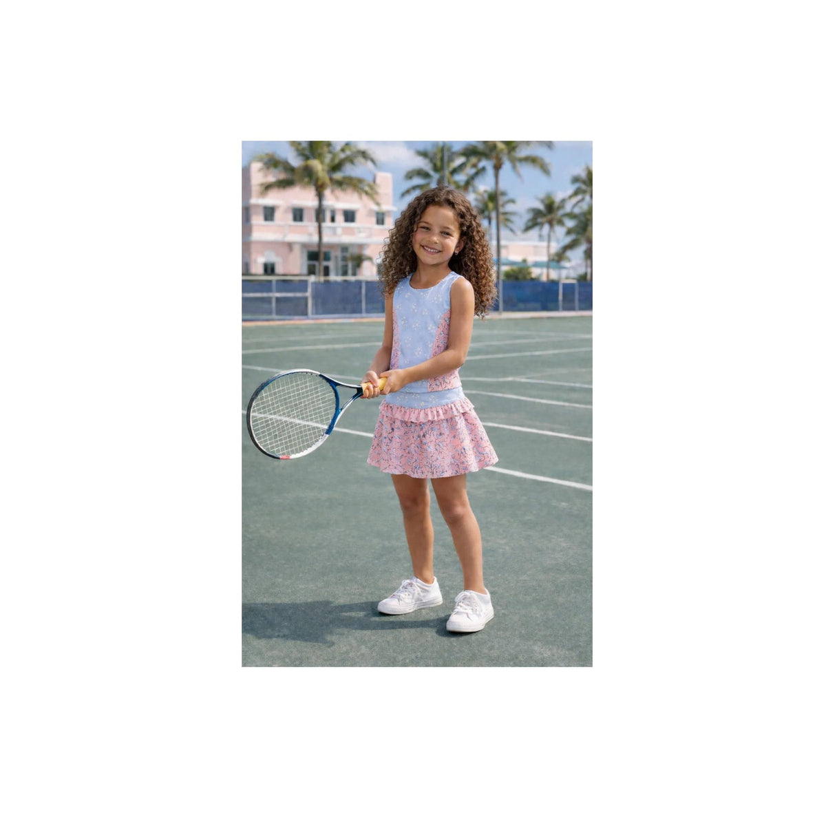 Girls’ Floral Ace Skort 2-Piece Set