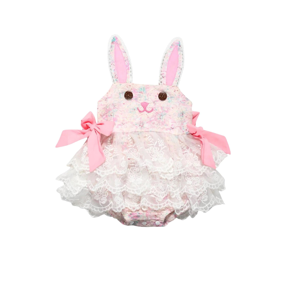 Baby Girl Bunny Ruffler Romper