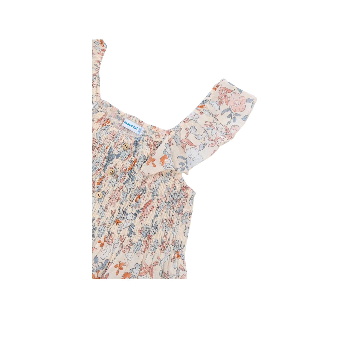 Girls’ Floral Smocked Top