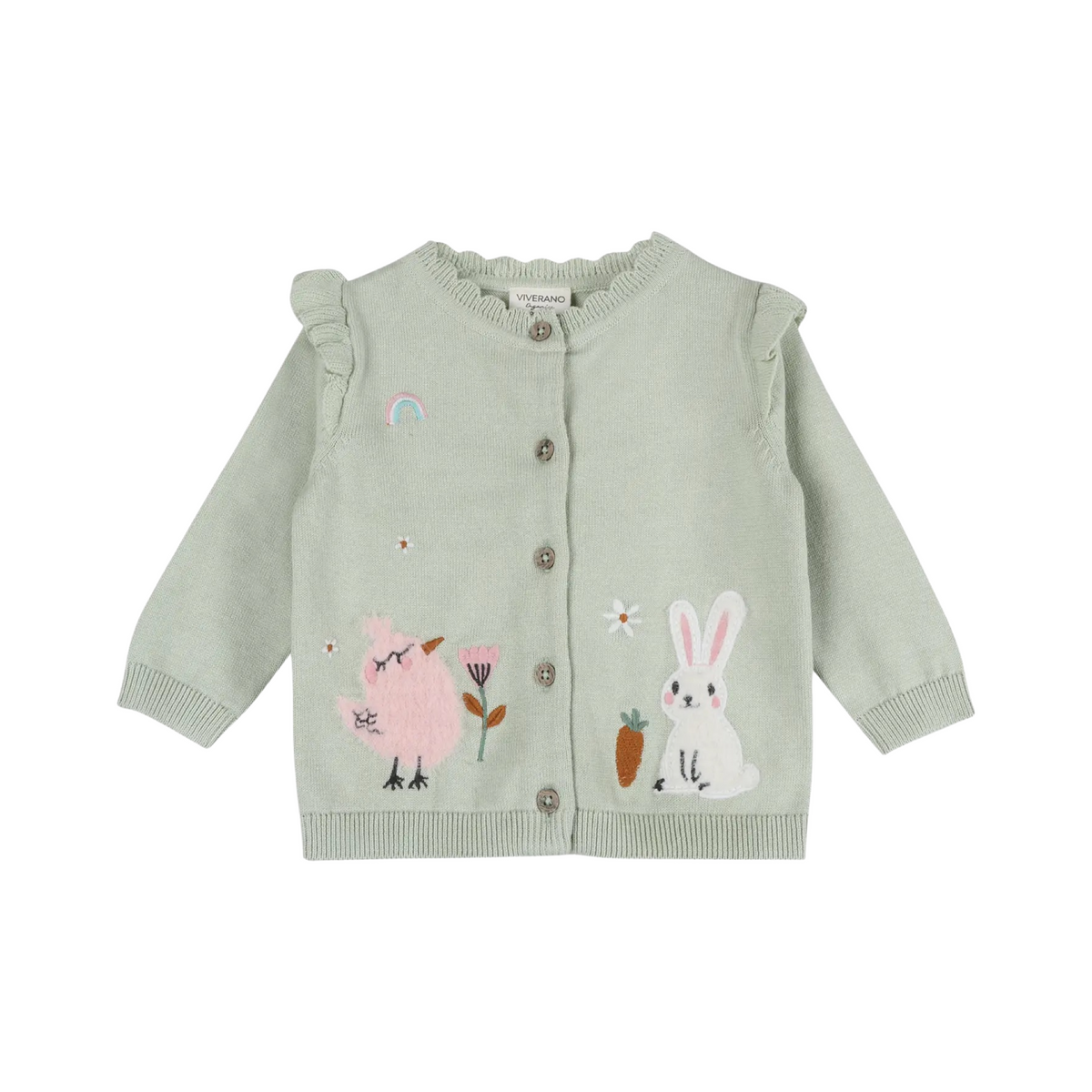 Furry Chick &amp; Bunny Organic Cardigan