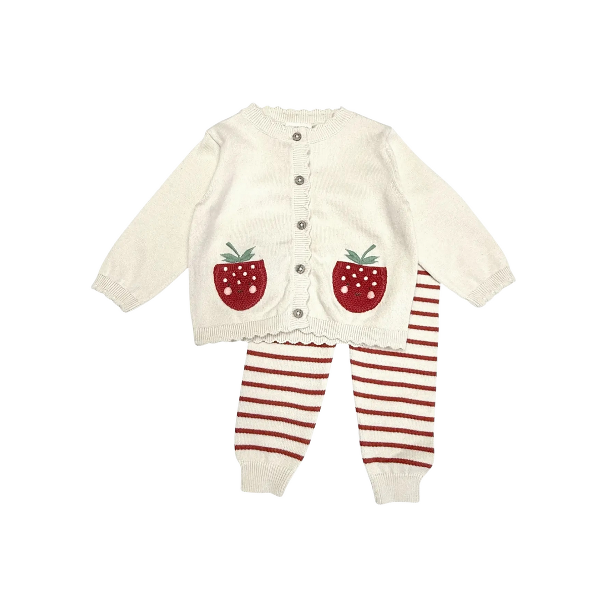 Strawberry Cardigan &amp; Legging Set