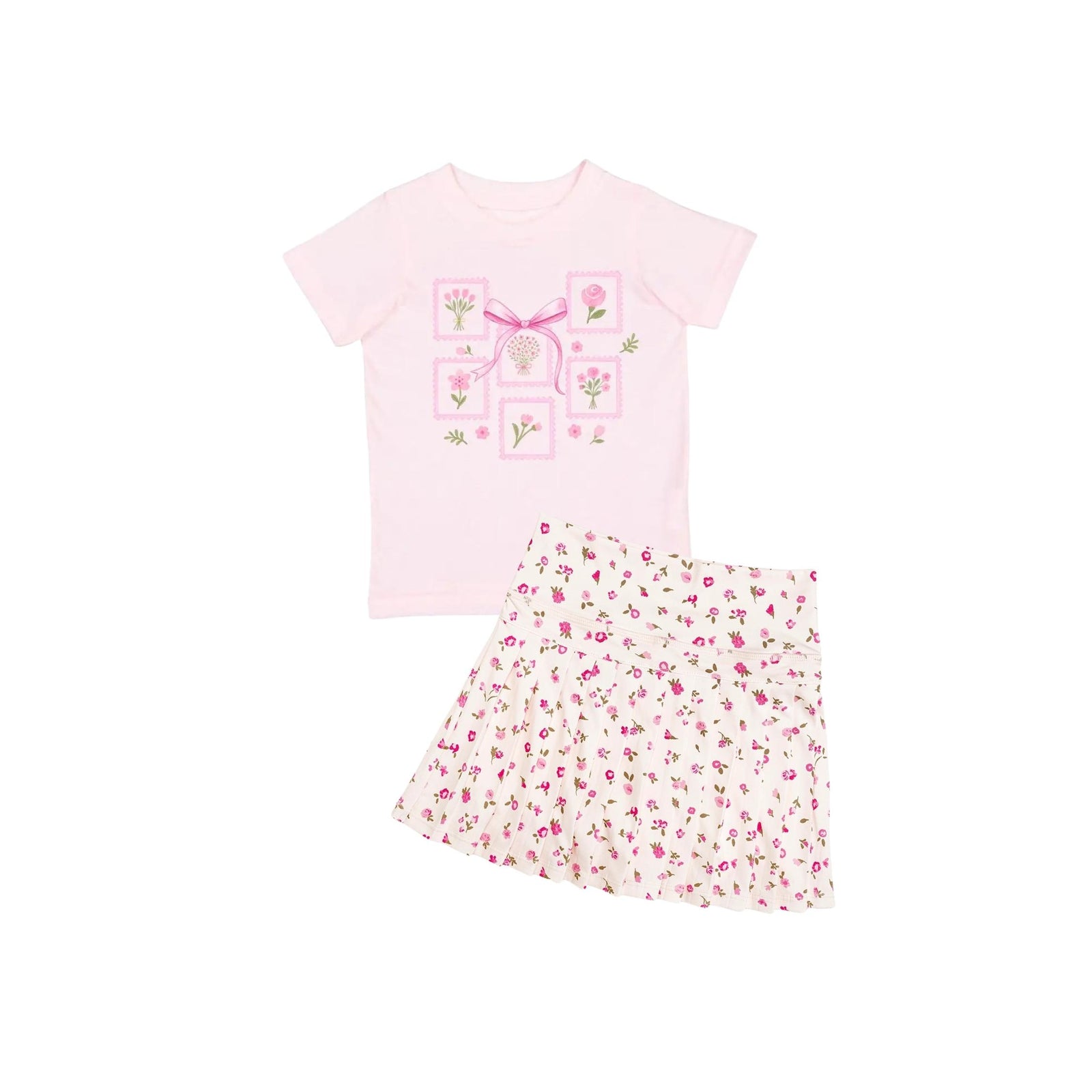 Girls’ Ditsy Floral Print Athletic Skort