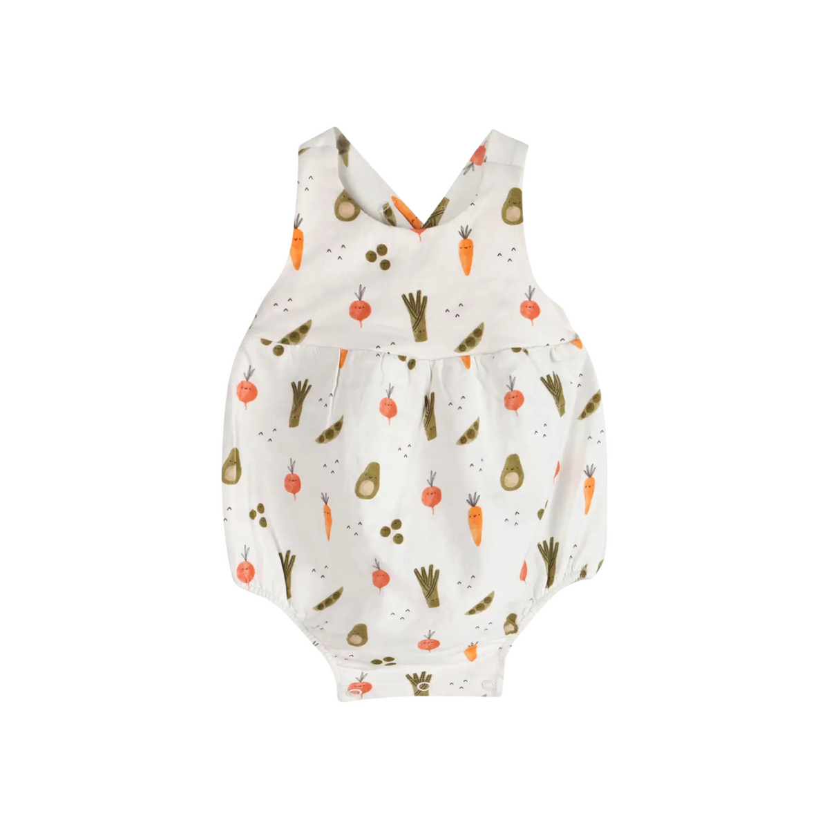 Veggies Strappy Bodysuit & Hat Set