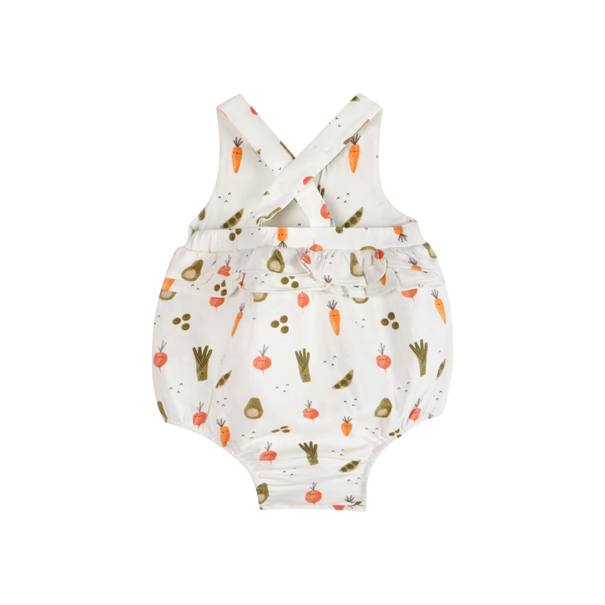 Veggies Strappy Bodysuit & Hat Set