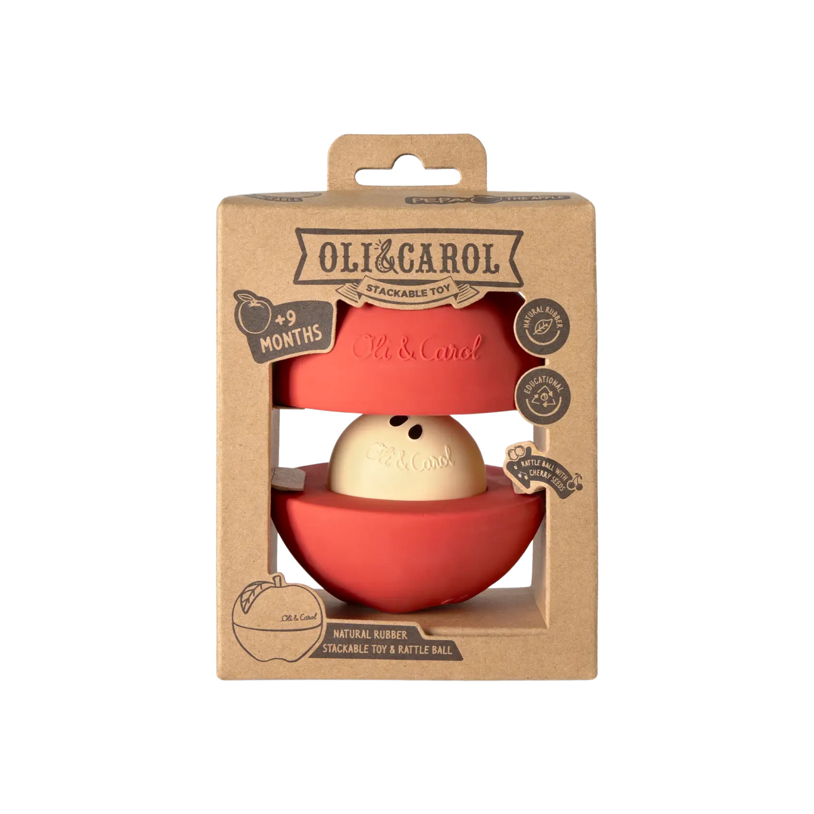 Apple Stacking Toy & Rattle Ball