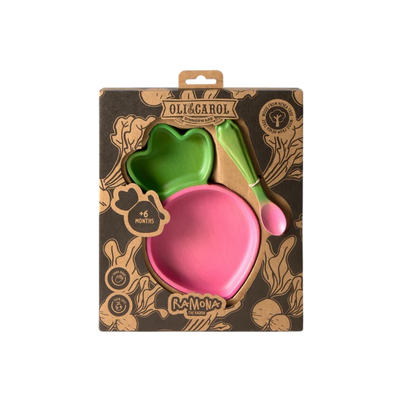 Ramona The Radish Plate & Spoon Set